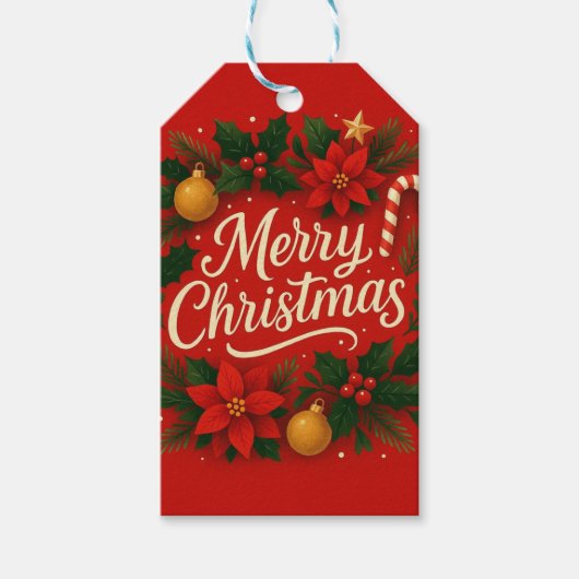 Kerstcadeaukaarten Cadeaulabel (Voorkant)
