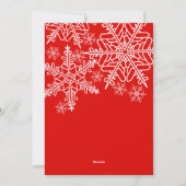 Kerstcadeaukaarthouder Hartelijk Dank Sneeuw Feestdagenkaart (Achterkant)