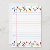 Kerstcadeaukaarthouder voor leraren Vrolijk & Lich Kaart (Achterkant)