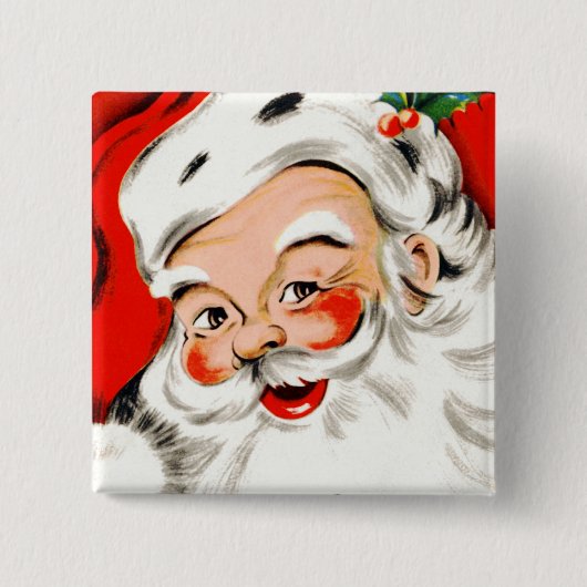 kerstcadeaukerstkerstkerstkerstkerstman vierkante button 5,1 cm (Voorkant)