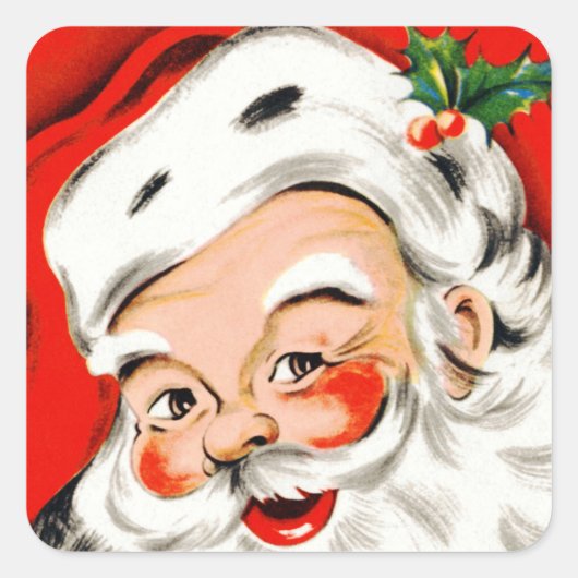 kerstcadeaukerstkerstkerstkerstkerstman vierkante sticker (Voorkant)