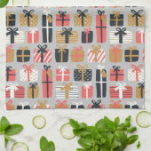 kerstcadeaukeuken theedoek (Gevouwen)