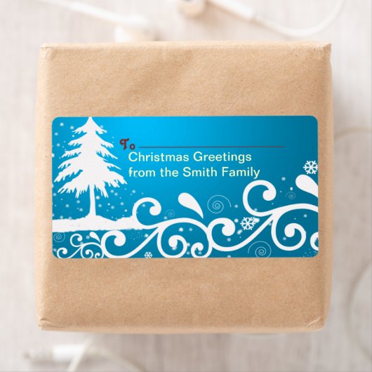 kerstcadeaulabel etiket (Insitu)