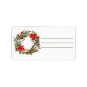 kerstcadeaulabel etiket (Voorkant)