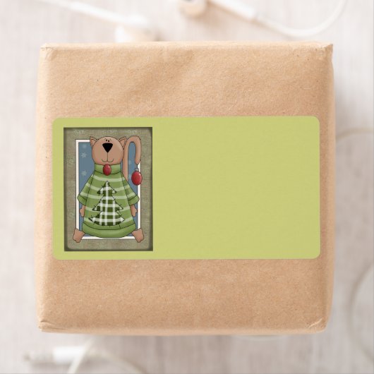 kerstcadeaulabel etiket (Insitu)