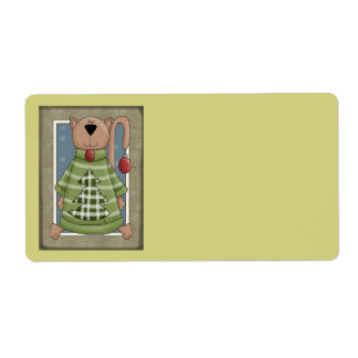 kerstcadeaulabel etiket