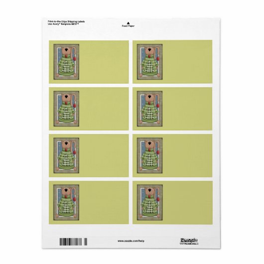 kerstcadeaulabel etiket (Full Sheet)