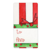 kerstcadeaulabel etiket (Voorkant)