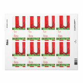 kerstcadeaulabel etiket (Full Sheet)