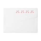 kerstcadeaulabel grappig flamingpaar (Achterkant)