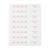 kerstcadeaulabel grappig flamingpaar (Vel)