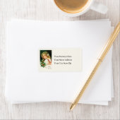 kerstcadeaulabel Holly Girl Etiket (Insitu)