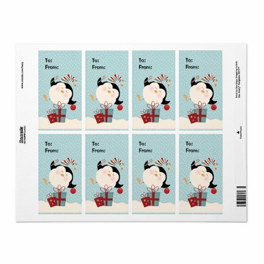 kerstcadeaulabel Label (Full Sheet)