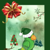 kerstcadeaulabel Label Decal Gingerbreadman