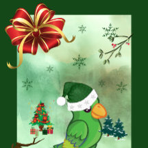 kerstcadeaulabel Label Decal Gingerbreadman