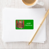 kerstcadeaulabel "Merry Kerstmis" label (Insitu)