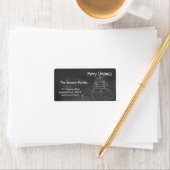 "kerstcadeaulabel met kerstcadeaubord etiket (Insitu)