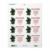 kerstcadeaulabel op maat voor iedereen etiket (Full Sheet)