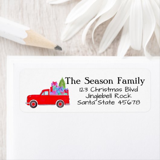 kerstcadeaulabel ophalen etiket (Insitu)