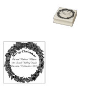 kerstcadeaulabel voor aangepast retouradres rubberstempel (Gestempeld)