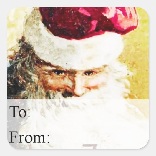  kerstcadeauLabel voor kerstcadeaus Vierkante Sticker (Voorkant)