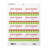 kerstcadeaulabels etiket (Full Sheet)