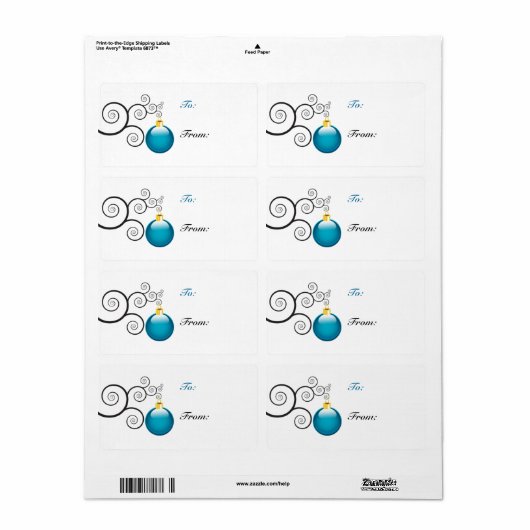 kerstcadeaulabels etiket (Full Sheet)