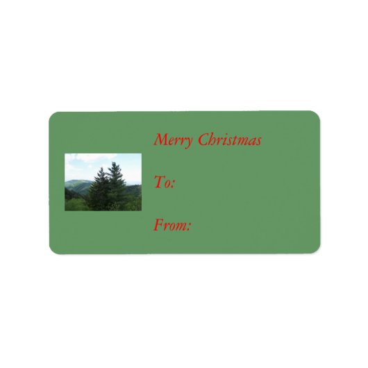 kerstcadeaulabels etiket (Voorkant)