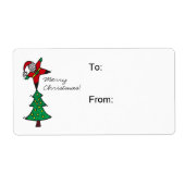 kerstcadeaulabels etiket (Voorkant)