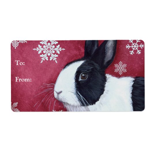 kerstcadeaulabels etiket (Voorkant)