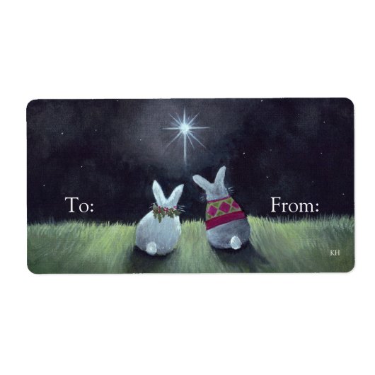 kerstcadeaulabels etiket (Voorkant)