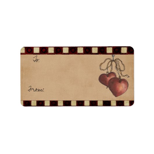 kerstcadeaulabels etiket (Voorkant)