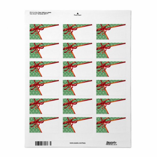 kerstcadeaulabels etiket (Full Sheet)
