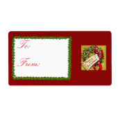 kerstcadeaulabels etiket (Voorkant)