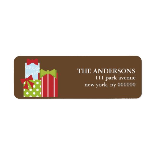 kerstcadeaulabels etiket (Voorkant)