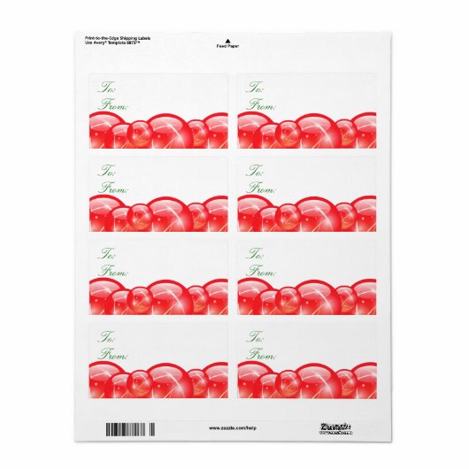 kerstcadeaulabels etiket (Full Sheet)