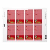 kerstcadeaulabels - groot etiket (Full Sheet)