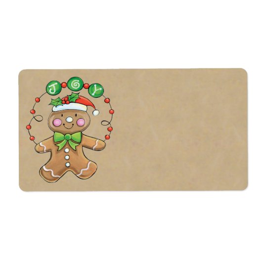kerstcadeaulabels - groot etiket (Voorkant)