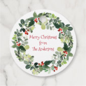 kerstcadeauLabels met prettige kerstcadeautjes Bedankjes Labels (Achterkant)