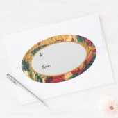 kerstcadeaulabels ovale sticker (Envelop)