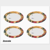 kerstcadeaulabels ovale sticker (Vel)