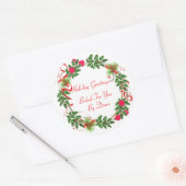 kerstcadeaulabels ronde sticker (Envelop)