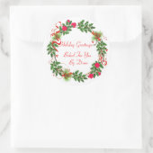 kerstcadeaulabels ronde sticker (Tas)