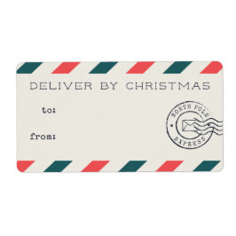 kerstcadeaulabels voor Air Mail Etiket