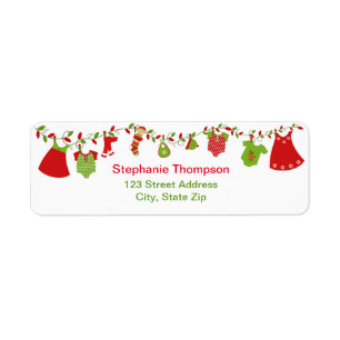 kerstcadeaulabels voor Baby Wisselaar Etiket