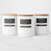 kerstcadeaulabels voor Cranberry Chutney Voedselcontainer Etiket (Flessen)