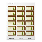 kerstcadeaulabels voor Label (Full Sheet)