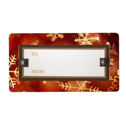 kerstcadeaulabels voor Label (Voorkant)