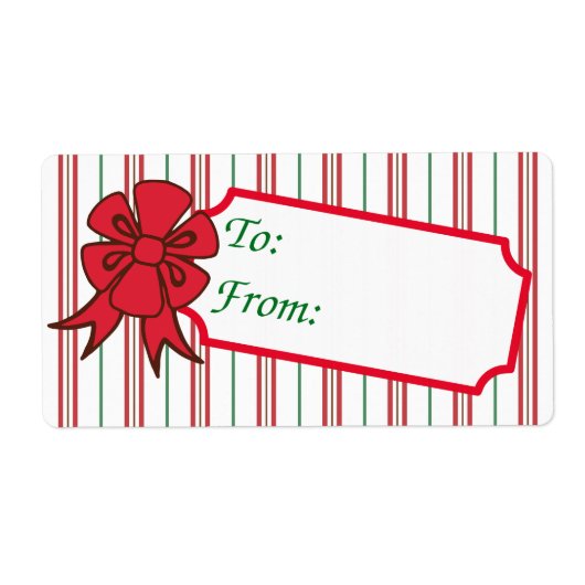 kerstcadeaulabels voor Label (Voorkant)