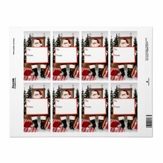 kerstcadeaulabels voor Label (Full Sheet)